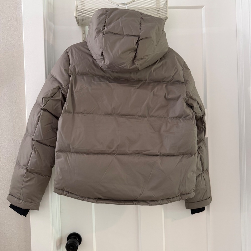 Quince Responsible Down Cropped Puffer Jacket Stone Taupe S Quiet Lux Gorpcore - Picture 4 of 7